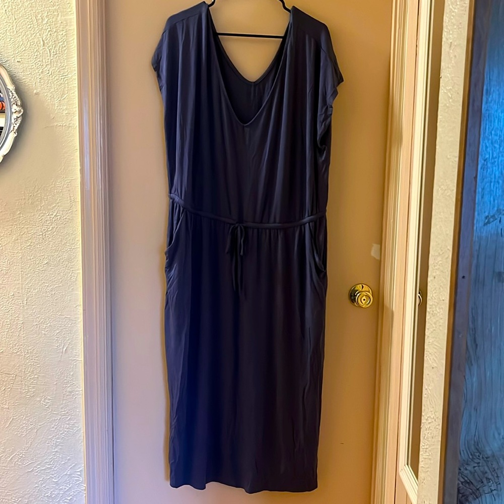 Torrid 3X Super Soft Knit Blue Dress